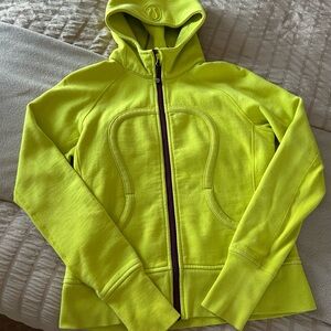 Lululemon Athletica Neon Yellow Zip-Up Jacket